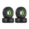 INJORA 1.3 Silicone Rubber Inserts and Swamp Claw Tires for TRX4M SCX24 1/18 1/24 RC Crawler Car Upgrade(Green) view 1