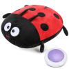 Kigley Ladybug Sensory Vibrating Pillow for Autistic Adults, Pressure Activated Vibrating Stuffed Animal Plush Soft Textured Therapy Stimulation for Relieve Pain Stress Valentines Birthday Party Gifts view 1