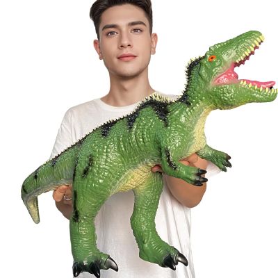 YONGJULE Toddler Big Dinosaur Toy - 29 inch Large Giganotosaurus Dinosaur Toys, Giant Inflatable Dinosaur Toys for Kids 3-5, Dinosaur Party Birthday Gifts for Boys Girls (Giganotosaurus)