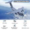 Hylukon RC Airplane, C-17 Globemaster III Military Transport Aircraft, 2CH 2.4GHz RC Plane Ready to Fly with 6-axis Gyro Stabilizer for Beginners Teens Adults DIY Foldable Design3 Batteries view 2