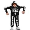 BesserBay Halloween Unisex Kids Skeleton Skull Printed Sweatshirt Set Black Hooded Outfit with Kangaroo Pocket 4 Years view 1