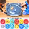 BUPASAK Light Ignite Spinning Tops Battle Set, with Stadium, 12 Light Ignite Spinning Tops, and 3 Launchers, Toys for 6 Year Old Boys & Girls & Up (Amazon Exclusive) view 3