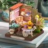 Rolife DIY Mini Building House Miniature Kit-Fancy Tea Yard, Miniature Lifestyle Mini Bookshelf Decoration, DIY Hobbies/Gifts for Craftsman (Fancy Tea Yard) view 2