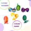 3D Printed Dragon with Wings in Egg, Easter Basket Stuffers, Crystal Dragon Surprise in Eggs, Articulated Dragon, Dragon Fidget Toy, Home Office Decor Executive Desk Toy (Laser Purple) view 3