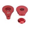 VGEBY Single Hole Adjustable Servo Arm, Adjustable 25T Aluminium Alloy Servo Saver Climbing Car Steering Arm for 1/10 RC Car Toy (Red) view 1