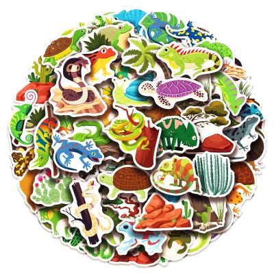 100 Pack Reptile Stickers, Reptile Party Favors, Birthday Decorations