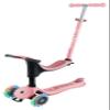 Globber GOUP Sporty Lights  Scalable Scooter with 3 Wheels with Seat  Children from 15 Months  Pastel Pink view 1