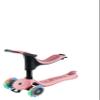Globber GOUP Sporty Lights  Scalable Scooter with 3 Wheels with Seat  Children from 15 Months  Pastel Pink view 2
