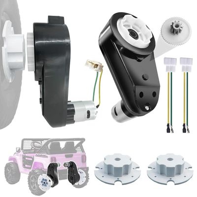 2PCS Kids Ride On Car Gearbox 12V RS550 40000RPM High-Speed Motor Gearbox for Power Wheels Kid's Ride on Toys,High Torque Motor for Kid's Electric Vehicle Replace Parts,2 Free Coupler