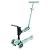 Globber - GOUP Sporty Lights - 3-wheel scalable scooter with seat - Children from 15 months - Mint Green view 3