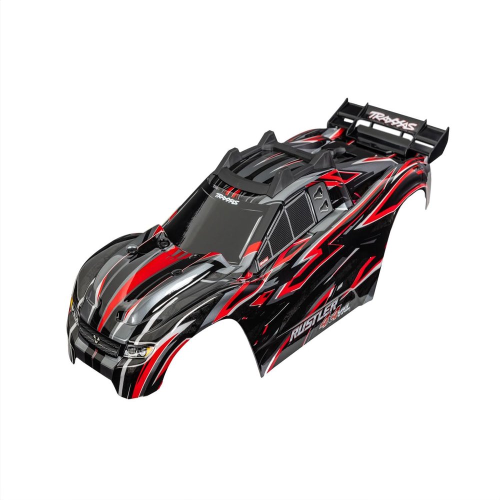 Red Rustler 4X4 Clipless Body