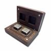999 Fine Silver Handcrafted Gaming Dice, Viking Design, Wooden Box, Set of 2, Solid Silver view 4