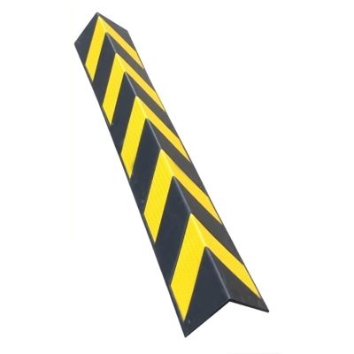 10mm Thick Outdoor Edge Protector Garage Wall, Parking Lots Corner Guards with Yellow Reflective Strips & 6 Screws, Boxing/ Gym Safety Bumpers - 80 100 120 150cm Tall(Size:W 15cm/6in - L 120m/47.2in)