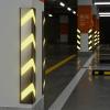 10mm Thick Outdoor Edge Protector Garage Wall, Parking Lots Corner Guards with Yellow Reflective Strips & 6 Screws, Boxing/ Gym Safety Bumpers - 80 100 120 150cm Tall(Size:W 15cm/6in - L 120m/47.2in) view 2
