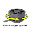 Munnygrubbers - Plastic Bullet Dice 7 Pc D20 Set with Spinning Revolver Cylinder - Fidget Spinner - Cyberpunk Style Dice for Warhammer, DND, Sci-Fi, War, or Crime Theme Tabletop Games - (Silver) view 2