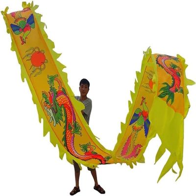 Colourful Dragon Silk Tassels Spinning and Shaking Dancing Dragon Colourful Ribbon Tassels Silk Tassels Spinning(Color:A,Size:8m/26ft)