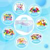 3000 Arts and Crafts Supplies for Kids Craft Kit All in 3 Layered Craft Box with Pipe Cleaners Crafts for Kids Age 4-6, 6-8, 8-12 DIY School Supplies Materials Set Toys Gifts for Girls Boys, Blue view 2