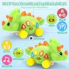 BainGesk Dinosaur Crawling Toys for 1 Year Old Boy, Musical Baby Toys for 6-12 Months, Early Development Learning Toys for 12-18 Months Boys Girls, Birthday Gifts for 1-2 Year Old Toddlers view 3