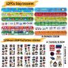 Moncinday 196Pcs Video Game Party Favors, Video Themed Birthday Party Supplies for Kids Video Keychian Stamper Slap Bracelet Bags Tattoo Sticker Video Game Goodies Bag Fillers view 4