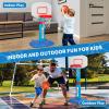 Toddler Basketball Hoop Indoor for Age 1-3, Adjustable Kids Basketball Hoops, Mini Basketball Hoop with 3 Balls for Outdoor Poolside, Birthday Christmas Sport Toys Gift for Baby Boys Girls Age 1 2 3 4 view 3