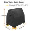 Kids Water Table Cover for Step2 Rain Showers Splash Pond Water Table, Waterproof Kids Sand and Water Table Toys Covers Heavy Duty Outdoor Toddlers Sand Table Cover (Black) view 4
