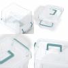 Covetree 7 Pack Small Storage Bins Plastic Storage Container Stackable Box with Lids,with Handle Clear Plastic Container for Suitable for storing snacks, tools, cosmetics, toys view 3