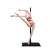 1/6 Scale Female Body, 12inch Super Flexible Asian Body Type Action Figure JIAOUDOLL Seamless Narrow Shoulders Figure Body Doll Collection (Pink Skin, JOQ-06C-Middle Bust-Undetachable Feet) view 1