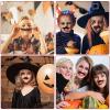 48 Pack Fake Mustache,Self Adhesive Mustaches,Novelty Fake Mustaches Facial Hair Costume for 100th Day of School Party Supplies,Halloween,Birthday,Fiesta view 3