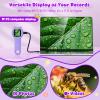 Microscope for Kids - Mini Pocket Handheld Microscope for Toddlers-STEM Educational Science Kit Toys for Christmas Birthday Gifts Toys for 5 6 7 8 9 10 11 12 Year Old GirlsPurple view 3