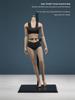 1/6 Scale Female Body, 12inch Super Flexible Asian Body Type Action Figure JIAOUDOLL Seamless Narrow Shoulders Figure Body Doll Collection (Suntan Skin, JOQ-06C-Middle Bust-Undetachable Feet) view 2