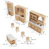 1:12 Scale Wooden Dollhouse Cabinet Furniture Stimulation Realistic Miniature Kitchen Cabinets Accessory 1:12 Miniature Dollhouse Decoration Dollhouse Accessories view 4