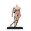 1/6 Scale Female Body, 12inch Super Flexible Asian Body Type Action Figure JIAOUDOLL Seamless Narrow Shoulders Figure Body Doll Collection (New Suntan Skin, JOQ-07F-Big Bust-Undetachable Feet) view 1