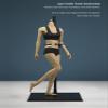 1/6 Scale Female Body, 12inch Super Flexible Asian Body Type Action Figure JIAOUDOLL Seamless Narrow Shoulders Figure Body Doll Collection (Brown Skin, JOQ-06C-Middle Bust-Undetachable Feet) view 2