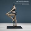 1/6 Scale Female Body, 12inch Super Flexible Asian Body Type Action Figure JIAOUDOLL Seamless Narrow Shoulders Figure Body Doll Collection (Black Skin, JOQ-10C-Middle Bust-Detachable Feet) view 2