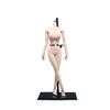 1/6 Scale Female Body, 12inch Super Flexible Asian Body Type Action Figure JIAOUDOLL Seamless Narrow Shoulders Figure Body Doll Collection (Pale Skin, JOQ-07F-Big Bust-Undetachable Feet) view 1