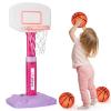 Basketball Hoop Indoor Outdoor Toys for Toddlers 1-3, Kids Basketball Hoop with 3 Balls, Adjustable Mini Basketball Goal, Christmas Birthday Sports Toys Gift for Baby Boys Girls Age 1 and Up view 1