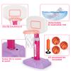Basketball Hoop Indoor Outdoor Toys for Toddlers 1-3, Kids Basketball Hoop with 3 Balls, Adjustable Mini Basketball Goal, Christmas Birthday Sports Toys Gift for Baby Boys Girls Age 1 and Up view 4