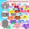 Kiss Monkey Party Favors for Kids Pop Bracelets 24 PACK Animal Fidget Bracelets,Birthday Gifts,Goodie Bag Stuffers,Carnival Prizes,Classroom Prizes view 2