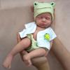 12 Inch Reborn Baby, Full Silicone Baby,Lifelike Closed Eyes Sleeping Cute Baby Boy Realistic Newborn Doll Real Life Doll The Look Real view 3