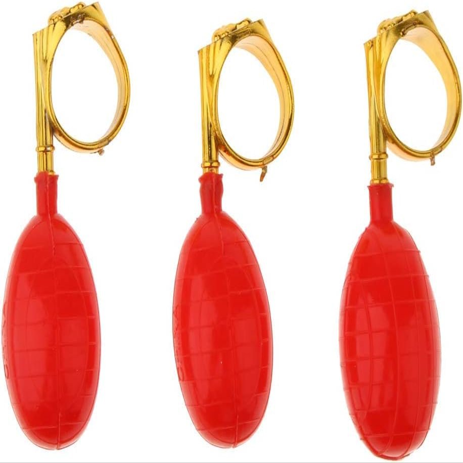 WsjiaboFux 3Pcs Red Water Squirt Toys Water Spray Ring Tricky Toy Spoof April Fools' Day Tricky Prank Toys Gag Practical Jokes Novelty and Gag
