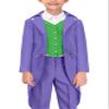 BesserBay Halloween Kids Renaissance Steampunk Medieval Gothic Frock Coat Victorian Jokerr Outfit Purple 10 Years view 1