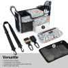TOPDesign Universal Baby Stroller Organizer, Stroller Caddy with Detachable Mesh Bag & Heightened Insulated Cup Holders & Non-Slip Secure Hooks Accessories, Fits Most Strollers (Green Bandanna) view 2