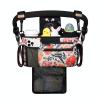 TOPDesign Universal Baby Stroller Organizer, Stroller Caddy with Detachable Mesh Bag & Heightened Insulated Cup Holders & Non-Slip Secure Hooks Accessories, Fits Most Strollers (Trumpet Vine) view 1