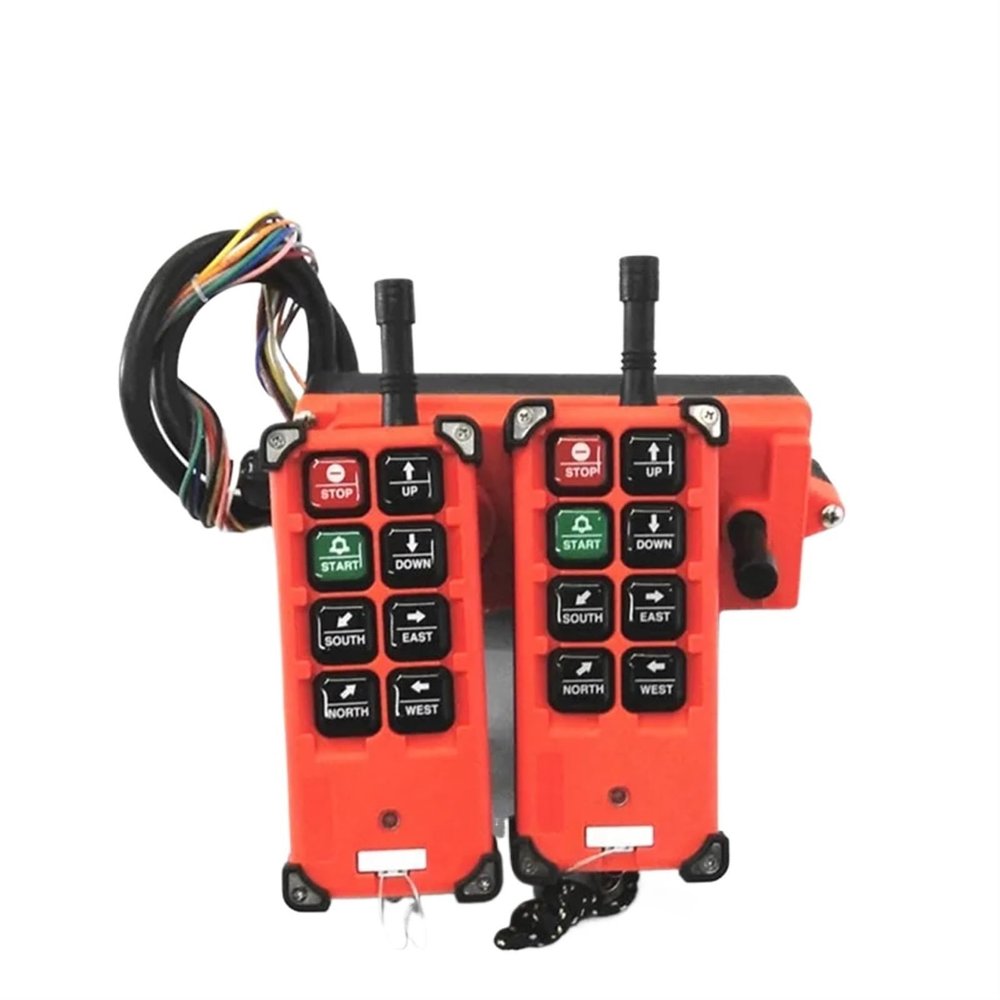 CDMUIIAI F21-E1B 1T1R 2T1R Crane Remote Control 6 Single Speed 6 One-Speed Buttons(Color:18-65V ACDC 1T1R)