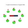 10x Rhombus Small Magnetic Compass Needle with Stand Teaching Instrument Physical Experiment Tool for Physics Education 10 Pieces Rhombus Small Magnetic Needle Easy to Use Physical Experiment Tool view 4
