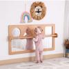 Bolocon Baby Early Learning Shatter-Resistant Safety Mirrors w/Pull Up Bar, Infants Exploration Set, Toddlers Montessori Classroom Furniture for Daycare, Preschool and Nursery (Natural, Standard) view 1