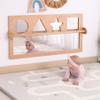 Bolocon Baby Early Learning Shatter-Resistant Safety Mirrors w/Pull Up Bar, Infants Exploration Set, Toddlers Montessori Classroom Furniture for Daycare, Preschool and Nursery (Natural, Standard) view 2