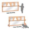 Bolocon Baby Early Learning Shatter-Resistant Safety Mirrors w/Pull Up Bar, Infants Exploration Set, Toddlers Montessori Classroom Furniture for Daycare, Preschool and Nursery (Natural, Standard) view 4