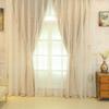 Iuokuby Countryside Style Sheer Curtains Home Decor Voile Curtain Rod Pocket Embroidered for Living Dining Room Bedroom Balcony(1 Panel, W 52 x L 84 inch, Beige) view 1