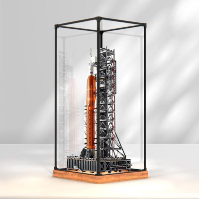 CHUNGU Acrylic Display Case for Le-go 10341 Artemis Space Launch System Model - Sturdy Protection for Your Collectible (Model Not Included) (Option A)